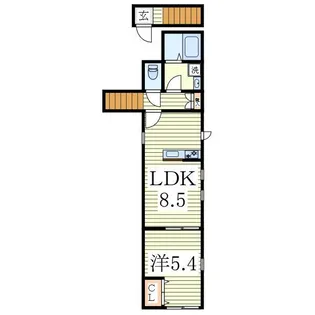 グレースシティ南柏II【2階】の間取り
