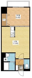 アレンデール鍛冶屋町【9階】の間取り