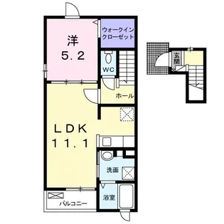 埼玉県蓮田市西新宿2【アパート】の間取り