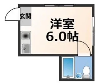 レジデンス小若江【1階】の間取り