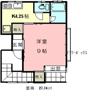 コテージひらの【2階】の間取り