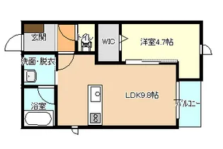 アオーラ中山【2階】の間取り