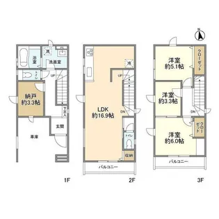 埼玉県さいたま市浦和区上木崎8【一戸建】の間取り