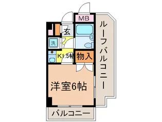 ネバーランド中原【3階】の間取り