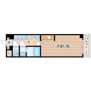 1Kの間取り画像