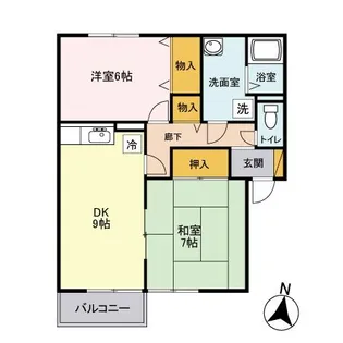 メゾン・メルヴェーユ A【2階】の間取り