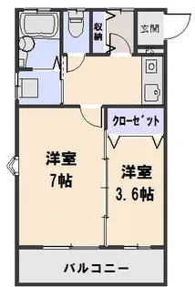 レインボウハウス【1階】の間取り