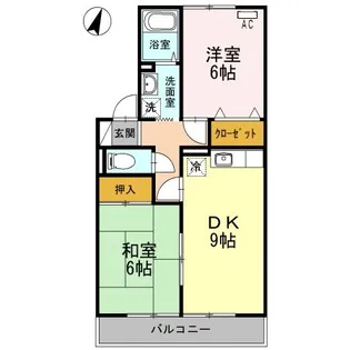 ウエストI【2階】の間取り