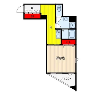 1Kの間取り画像