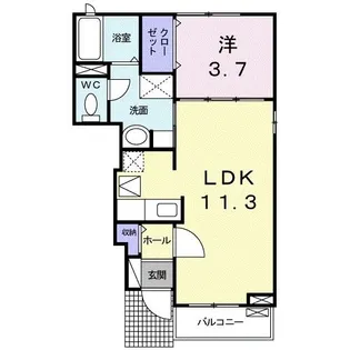 サンリット エム【1階】の間取り