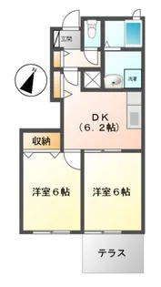 セレーノII【1階】の間取り