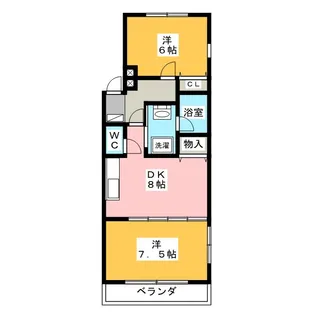 ソシア キリツボ【2階】の間取り