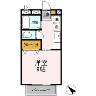マロン・クレール【2階】の間取り