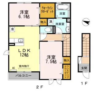 コンフォート石川【2階】の間取り
