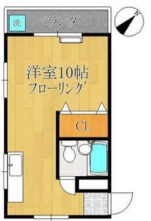 1Rの間取り画像