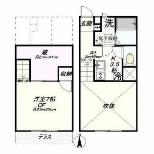 ラモーヌ目白【1階】の間取り