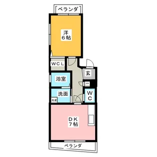 コンフォールK【1階】の間取り