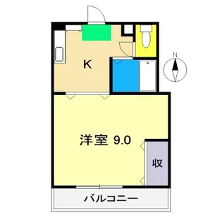 エンゼルハイツ(十津)【3階】の間取り