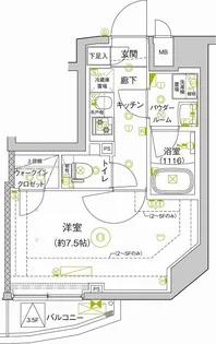 セジョリ新江古田【6階】の間取り