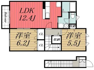 千葉県千葉市若葉区千城台北1【アパート】の間取り
