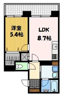 ヒルズ文教【2階】の間取り