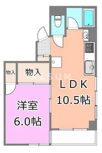 千葉県千葉市中央区市場町【マンション】の間取り