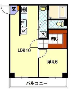 プリーズミカド【4階】の間取り