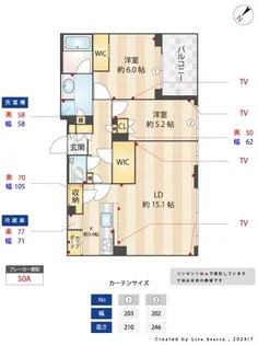 グランドミレーニア【30階】の間取り