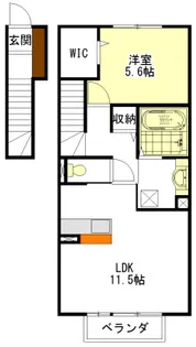 URBAN FLATS【2階】の間取り