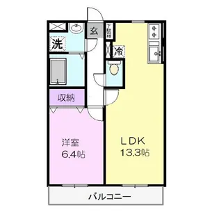 エクセルショールさくら【2階】の間取り