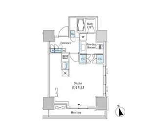 東京都港区芝浦4【マンション】の間取り