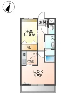 グランヴェルデ雅【2階】の間取り