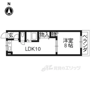 レオハイム長尾3【6階】の間取り