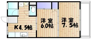 岡山県岡山市南区築港栄町【マンション】の間取り