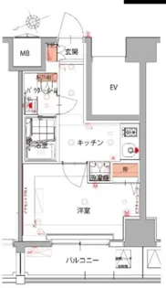 ハーモニーレジデンス五反田【6階】の間取り