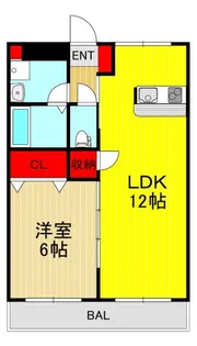 フローレス壱番館・弐番館【1階】の間取り