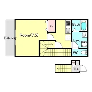ジーメゾン八千代台【2階】の間取り