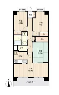 ケイティーズ クリア【1階】の間取り