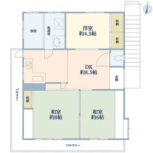 南千束2丁目K邸【2階】の間取り