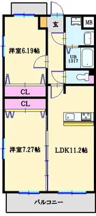 メゾン ド シュシュ【4階】の間取り