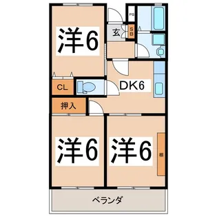 レジデンスヒロ【3階】の間取り