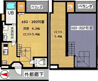 アルタイル三百人町【1階】の間取り