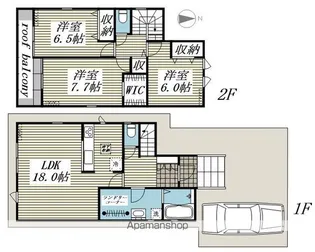 埼玉県川越市かすみ野3【一戸建】の間取り