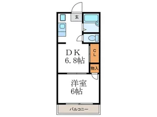 サンシティフジト【2階】の間取り