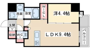 1Kの間取り画像