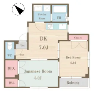 メゾン小峯【2階】の間取り