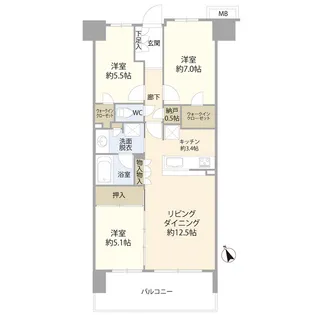 オハナふじみ野上野台ブロッサム(0005418)【10階】の間取り