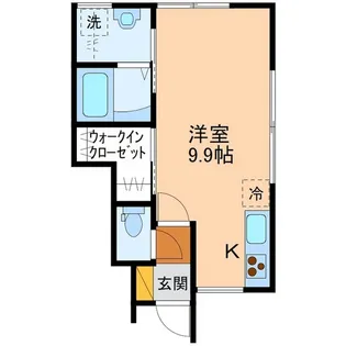クレア B棟【1階】の間取り