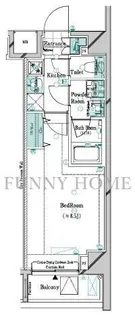 ガリシアレジデンス松陰神社【1階】の間取り
