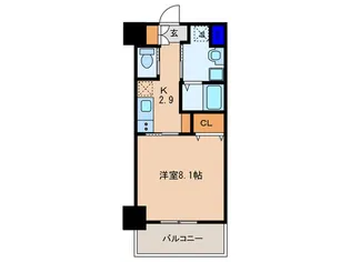 シルフィード梅田北【6階】の間取り
